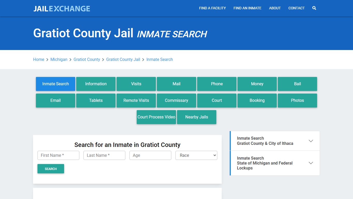 Gratiot County Jail, MI Inmate Search: Roster & Mugshots - Jail Exchange